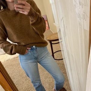 Vintage chestnut brown wool sweater